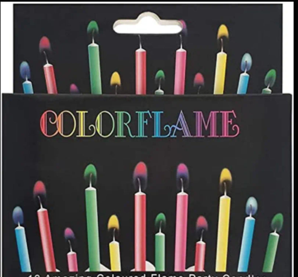 12 נרות אש צבעונית